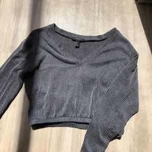 Forever 21 Long Sleeve Crop Top Size Small